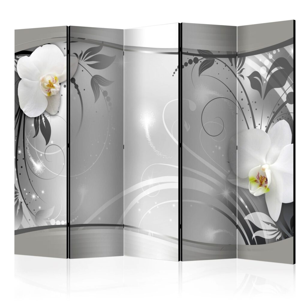 Vouwscherm - Silver Abstract II [Room Dividers]