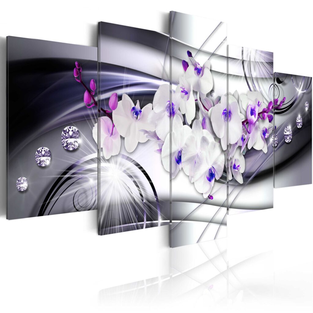 Schilderij - Coolness of Orchid