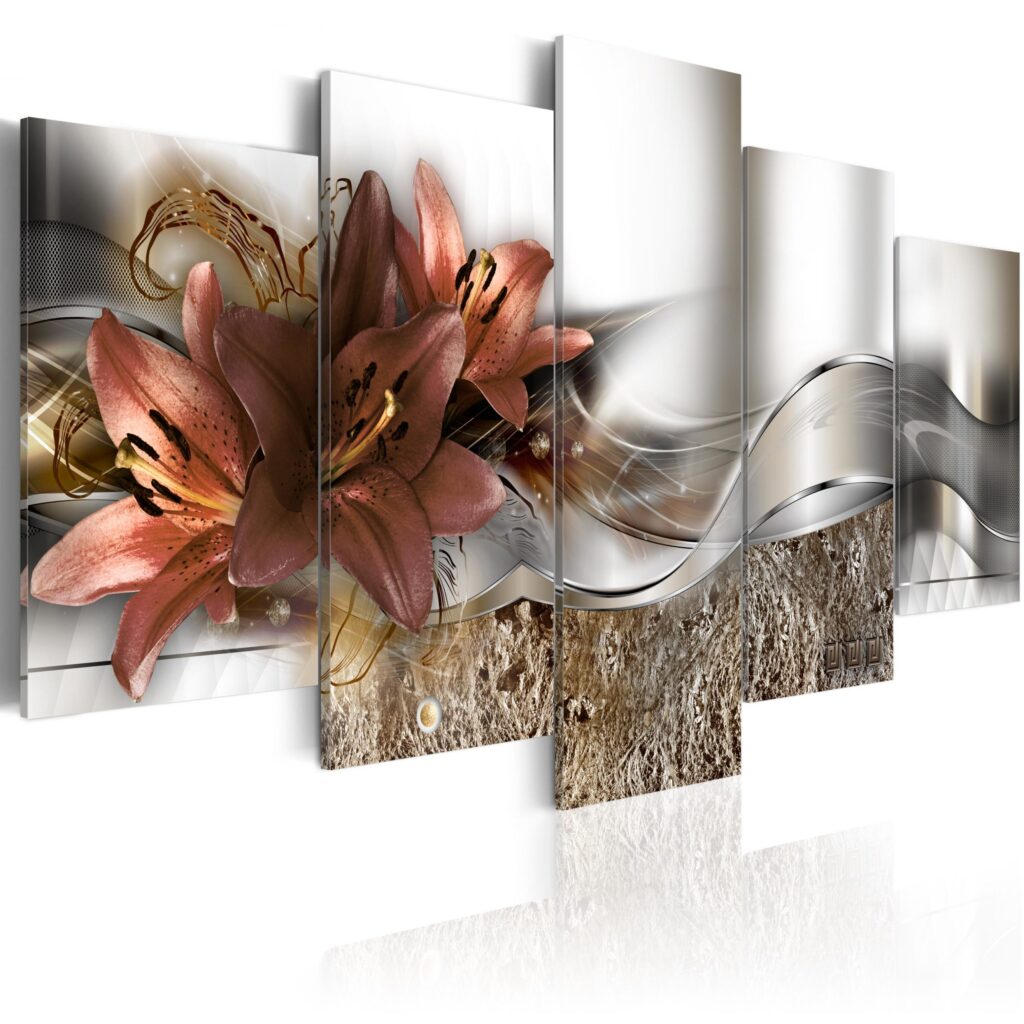 Schilderij - Lily Marsala and Abstraction