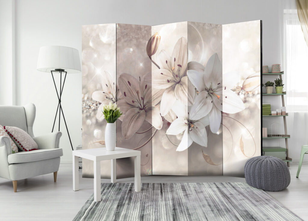 Vouwscherm - Diamond Lilies II [Room Dividers] - Afbeelding 2