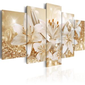 Schilderij - Golden Bouquet