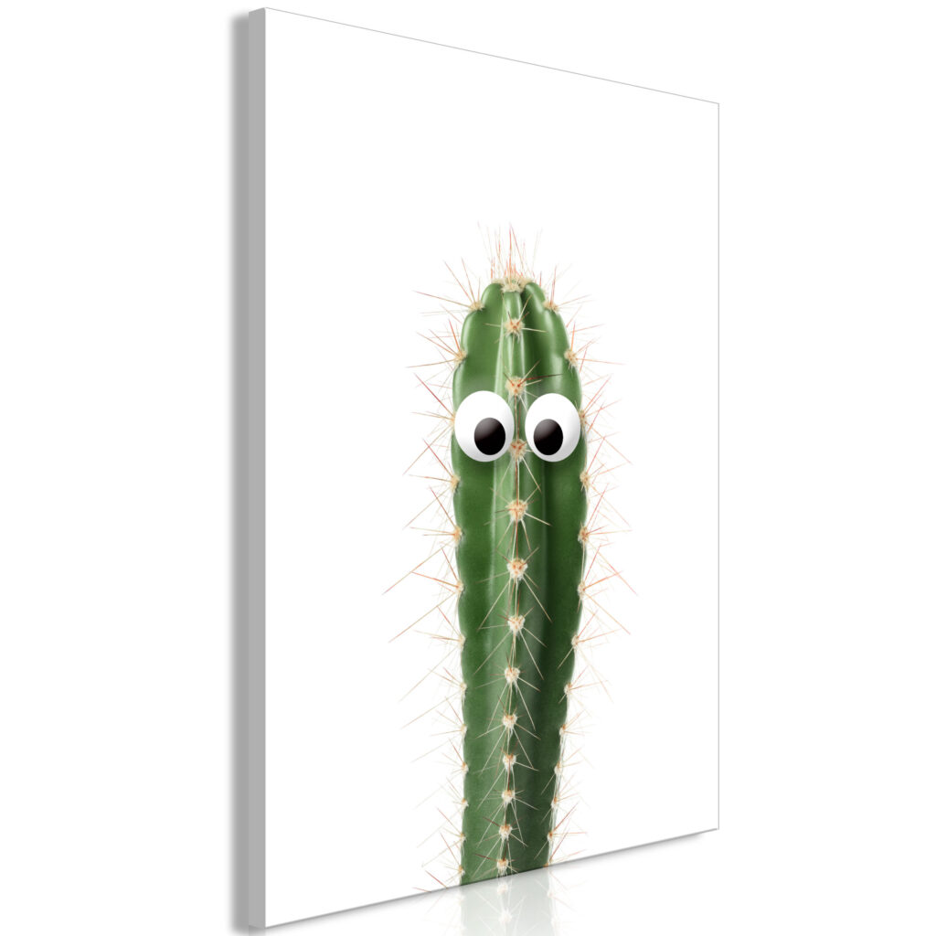 Schilderij - Live Cactus (1 Part) Vertical