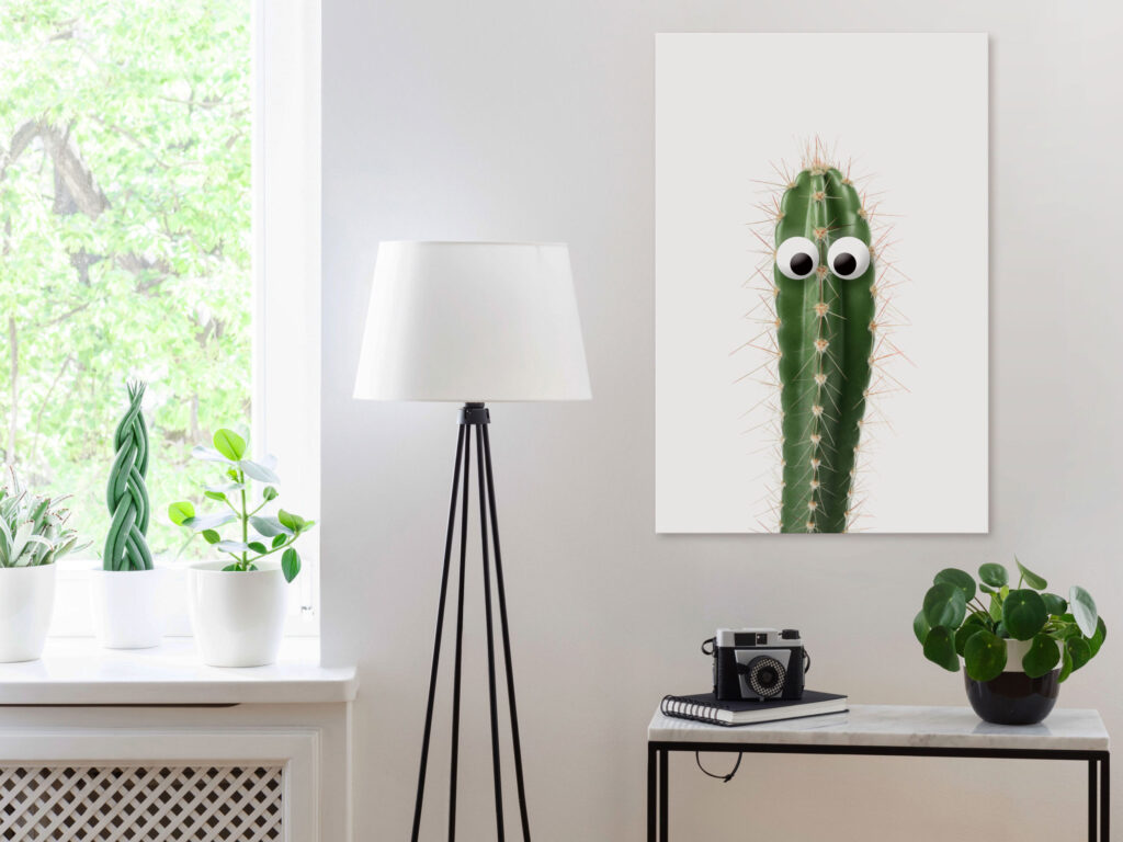 Schilderij - Live Cactus (1 Part) Vertical - Afbeelding 2