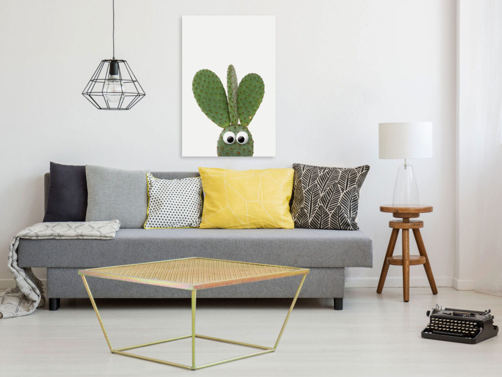 Schilderij - Ear Cactus (1 Part) Vertical - Afbeelding 2