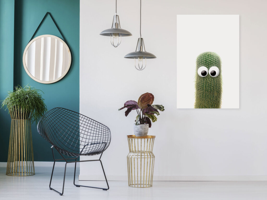 Schilderij - Prickly Friend (1 Part) Vertical - Afbeelding 2