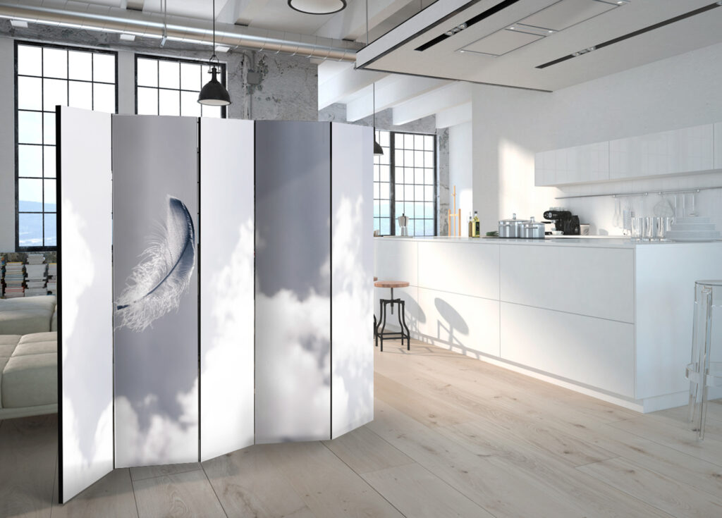 Vouwscherm - Angelic Feather II [Room Dividers] - Afbeelding 2