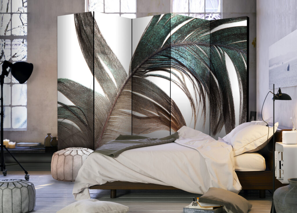 Vouwscherm - Beautiful Feather II [Room Dividers] - Afbeelding 2