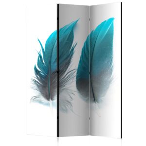 Vouwscherm - Blue Feathers [Room Dividers]