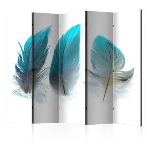 Vouwscherm - Blue Feathers II [Room Dividers]