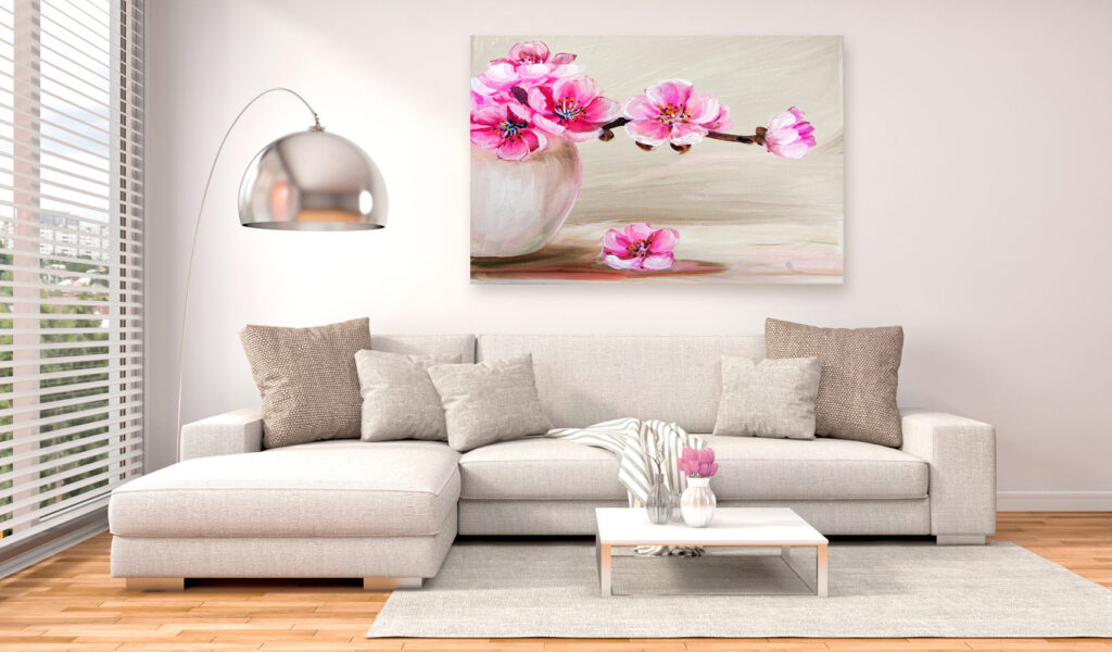 Schilderij - Still Life: Sakura Flowers - Afbeelding 2