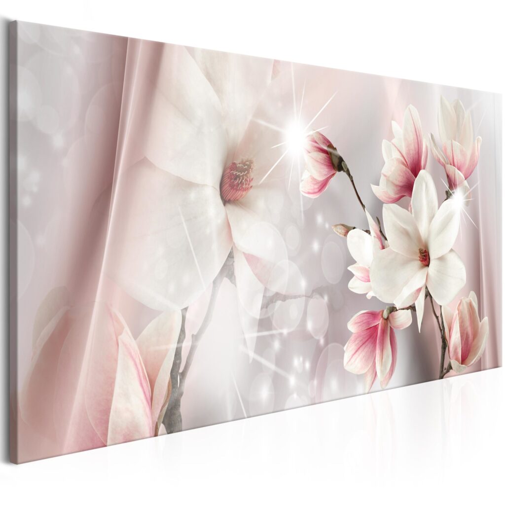 Schilderij - Magnolia Reflection (1 Part) Narrow