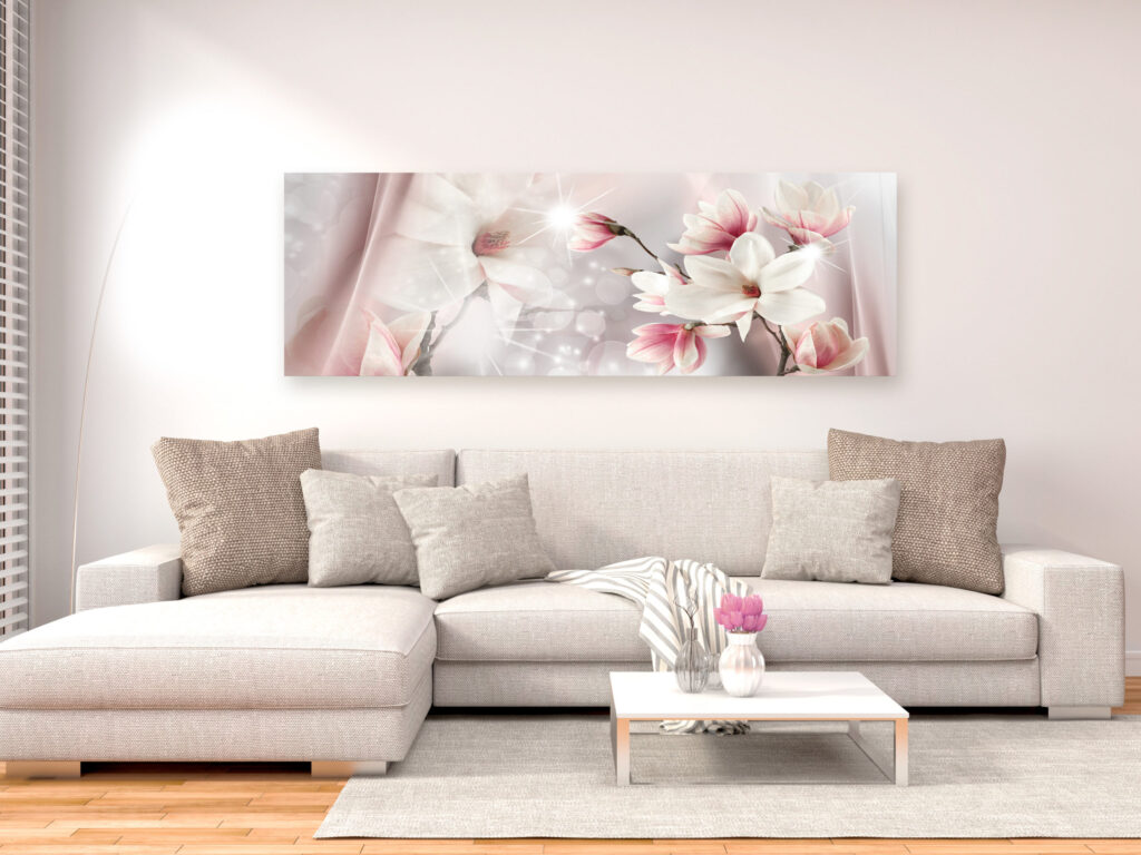 Schilderij - Magnolia Reflection (1 Part) Narrow - Afbeelding 2