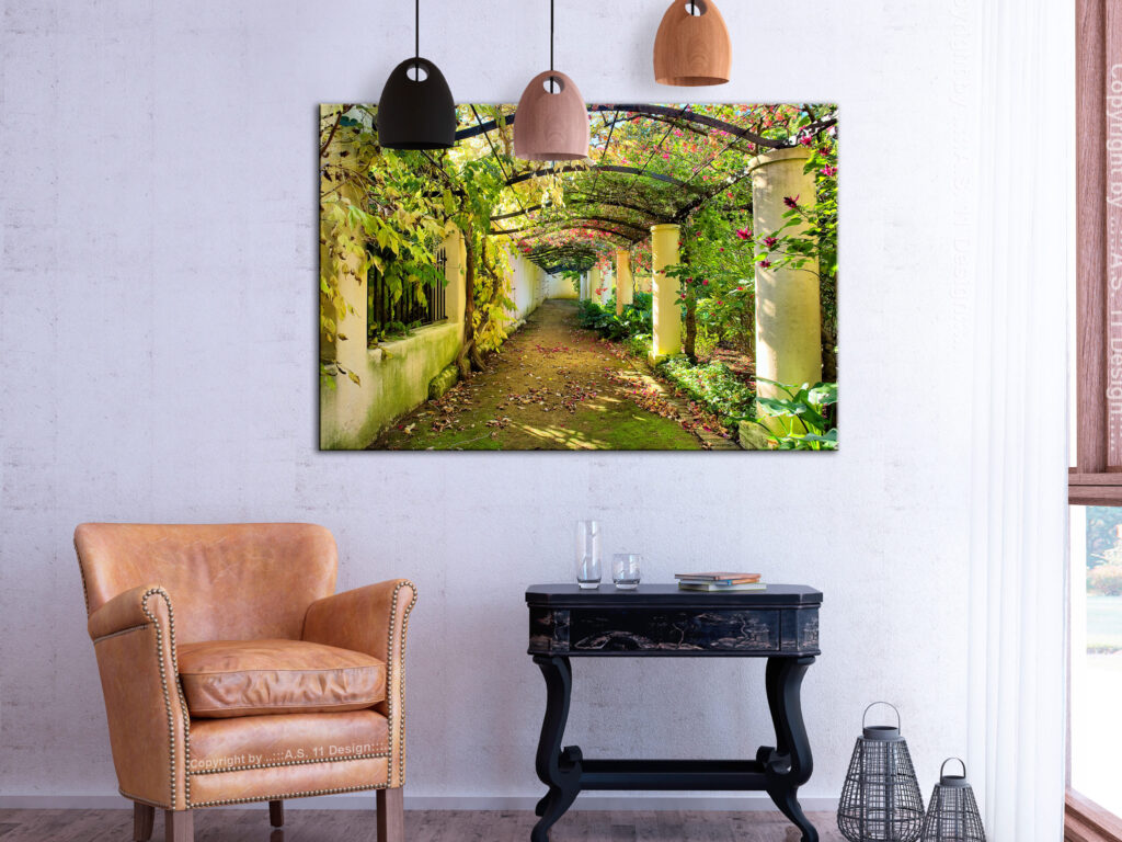Schilderij - Pergola (1 Part) Wide - Afbeelding 2