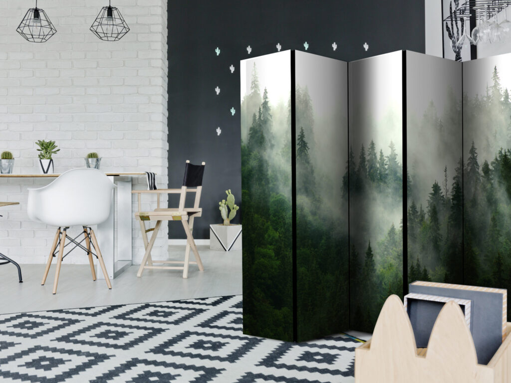 Vouwscherm - Coniferous Forest II [Room Dividers] - Afbeelding 2