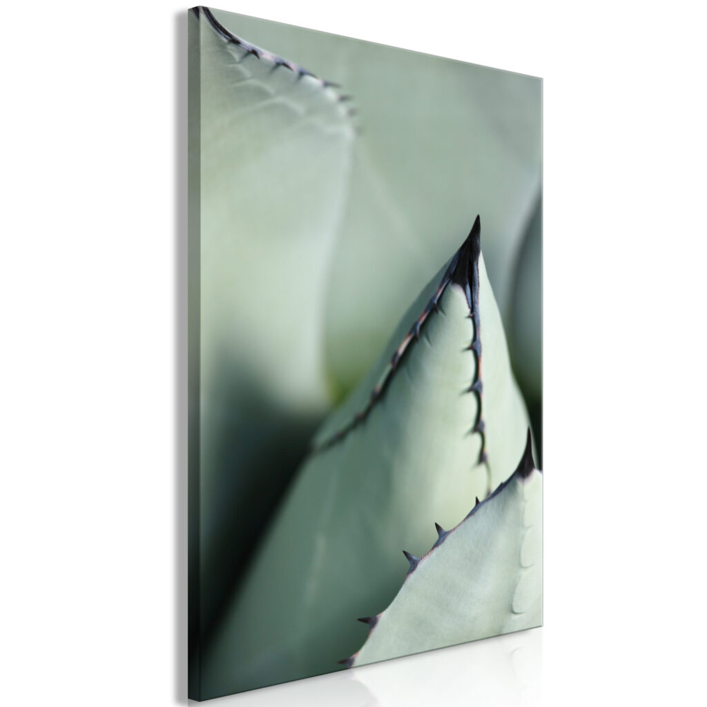 Schilderij - Green Spikes (1 Part) Vertical