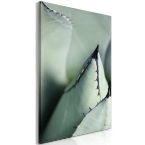 Schilderij - Green Spikes (1 Part) Vertical