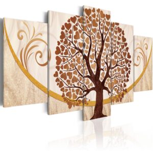 Schilderij - The Golden Tree of Love