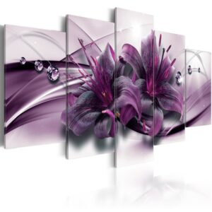 Schilderij - Violet Lily