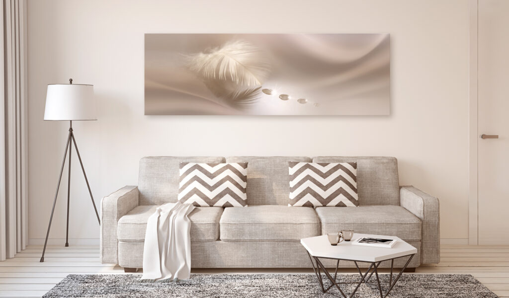 Schilderij - Delicate Feather - Afbeelding 2