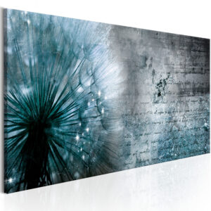 Schilderij - Blue Dandelion
