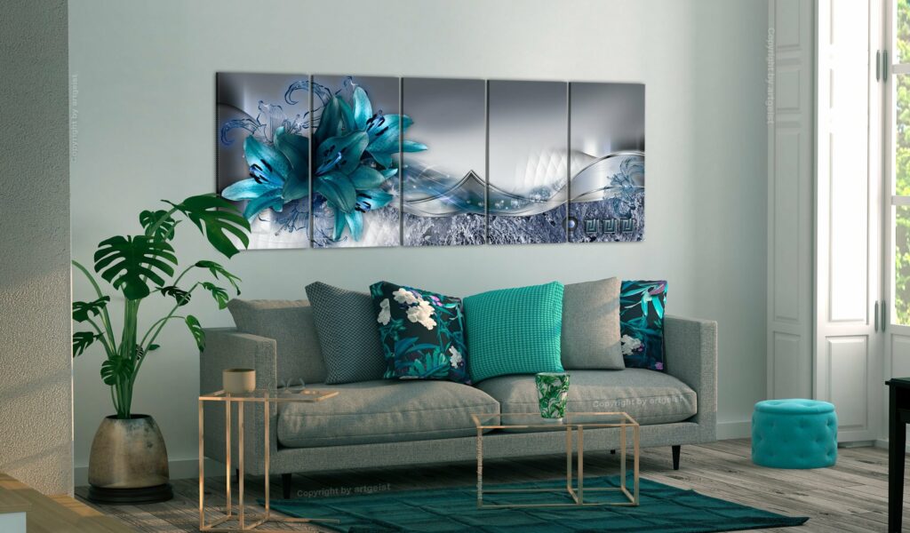 Schilderij - Arctic Lilies - Afbeelding 2