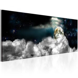 Schilderij - Moon in the Clouds