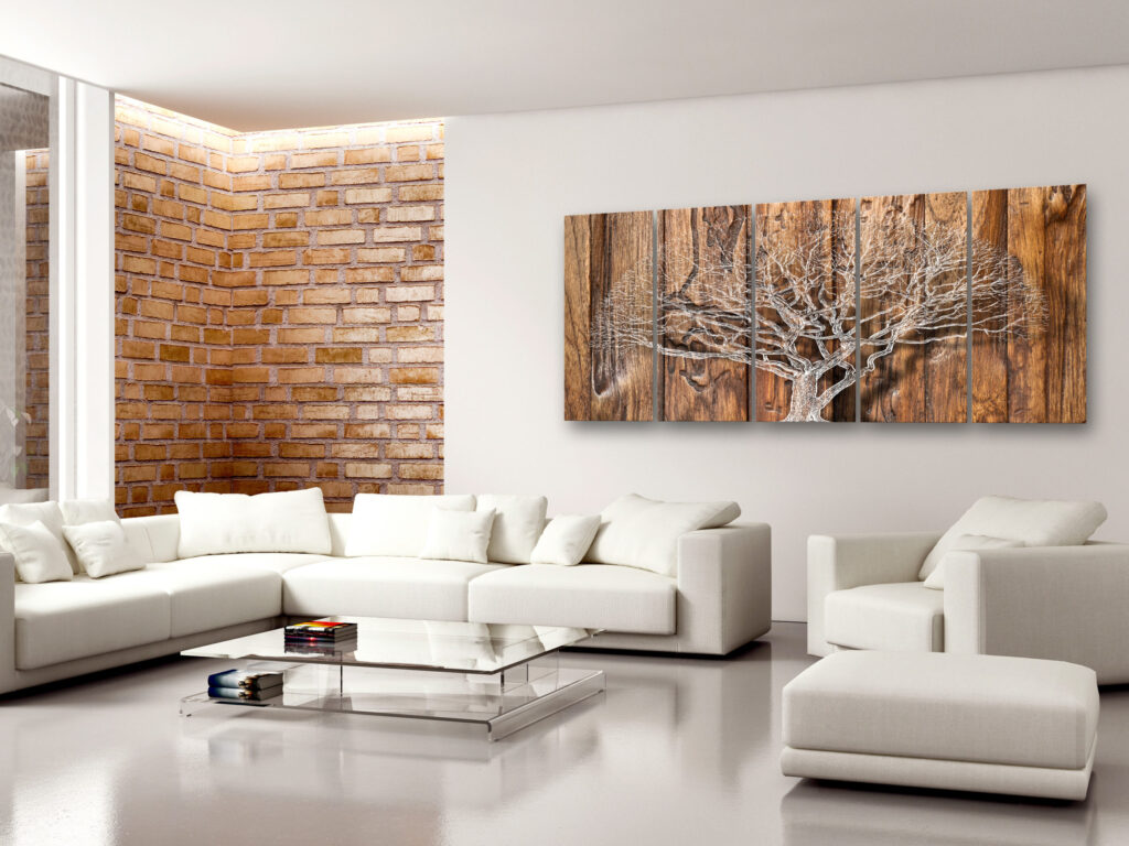 Schilderij - Tree Chronicle (5 Parts) Narrow - Afbeelding 2