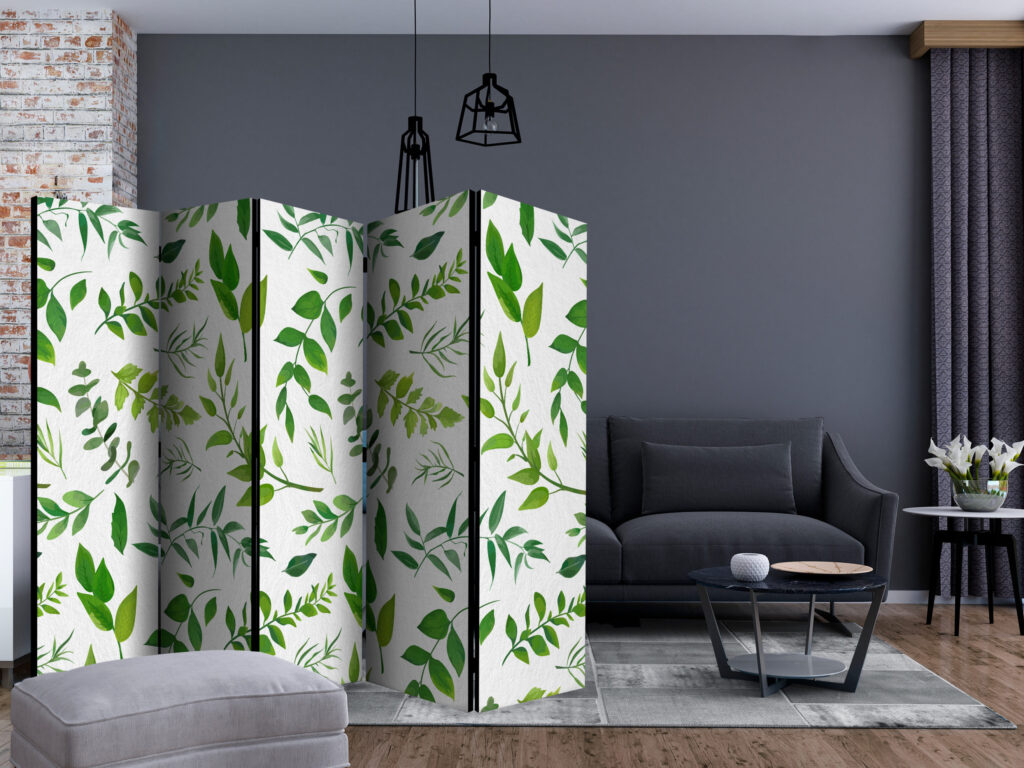 Vouwscherm - Green Twigs II [Room Dividers] - Afbeelding 2