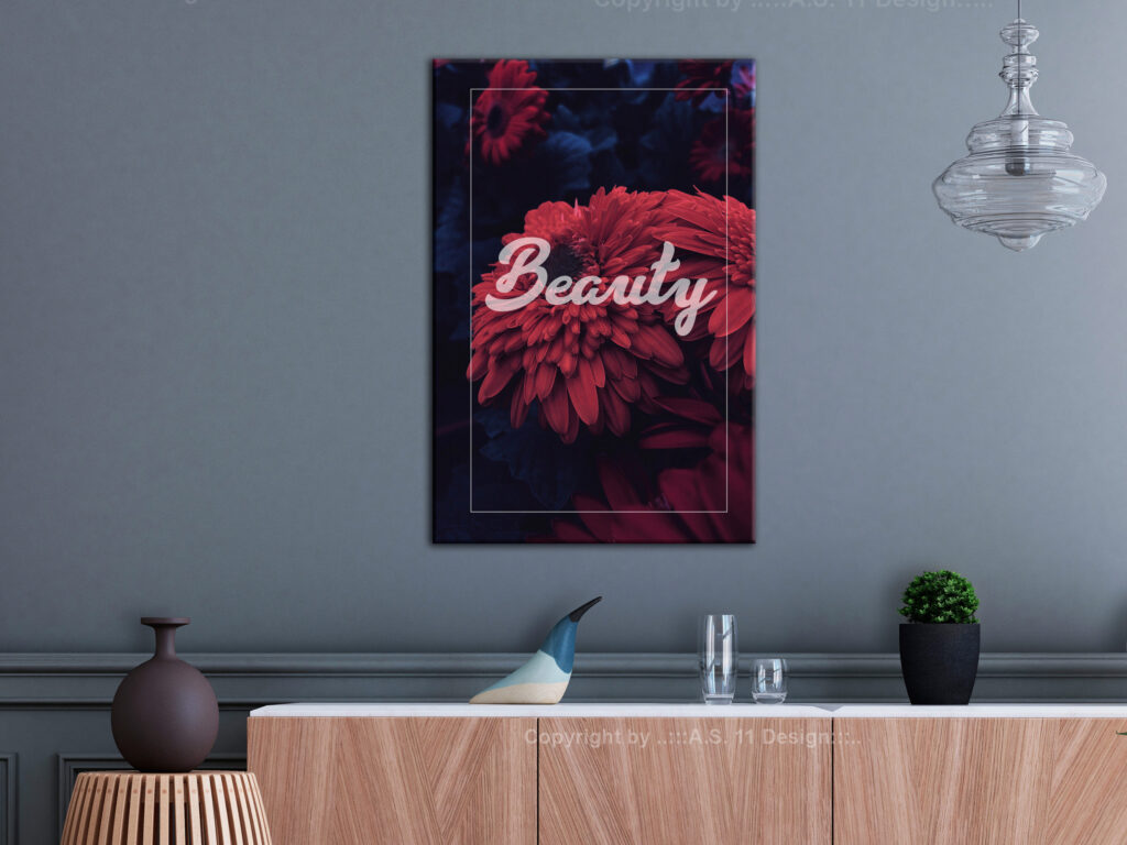 Schilderij - Beauty (1 Part) Vertical - Afbeelding 2