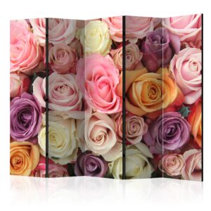 Vouwscherm - Pastel roses II [Room Dividers]