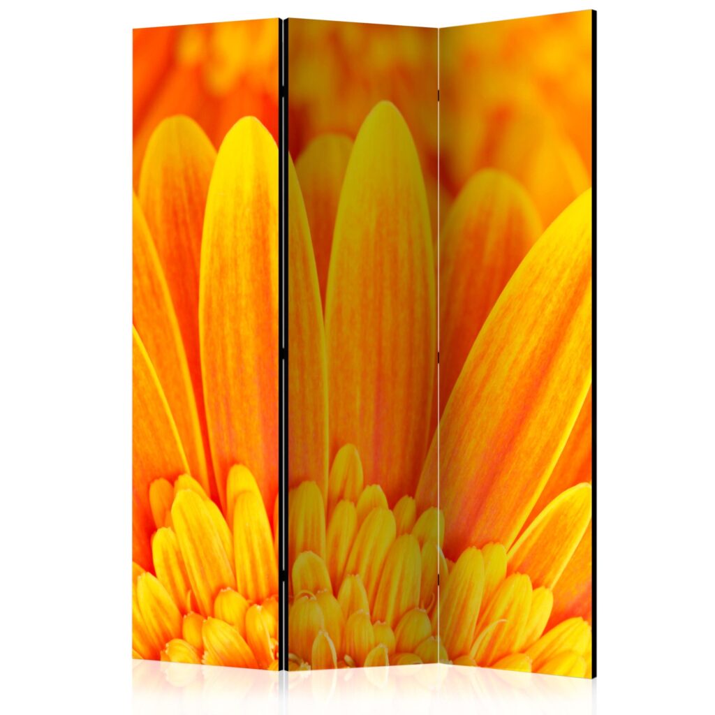 Vouwscherm - Yellow gerbera daisies [Room Dividers]