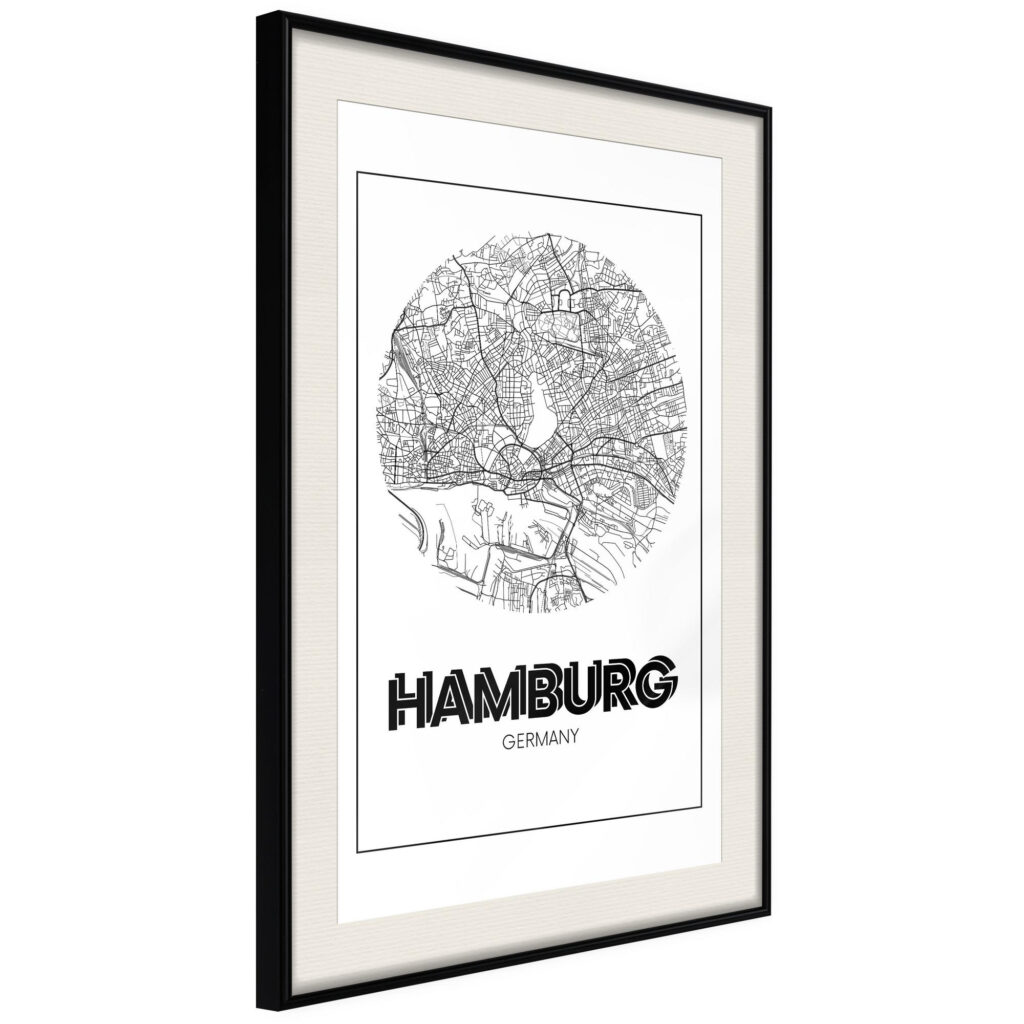 City Map: Hamburg (Round)