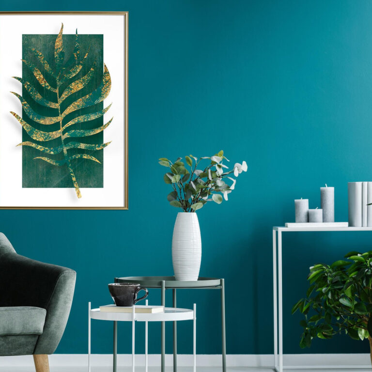 Gilded Palm Leaf