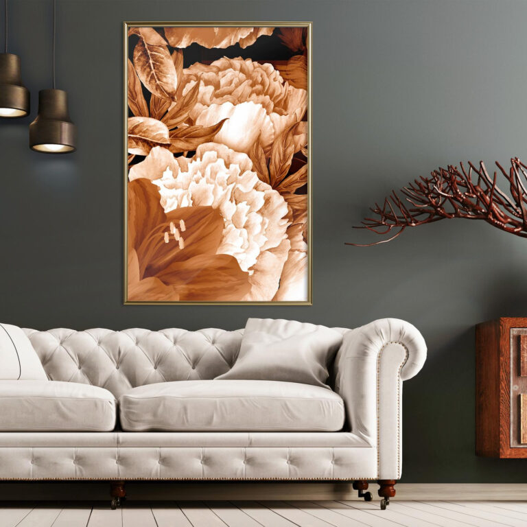 Peonies in Sepia