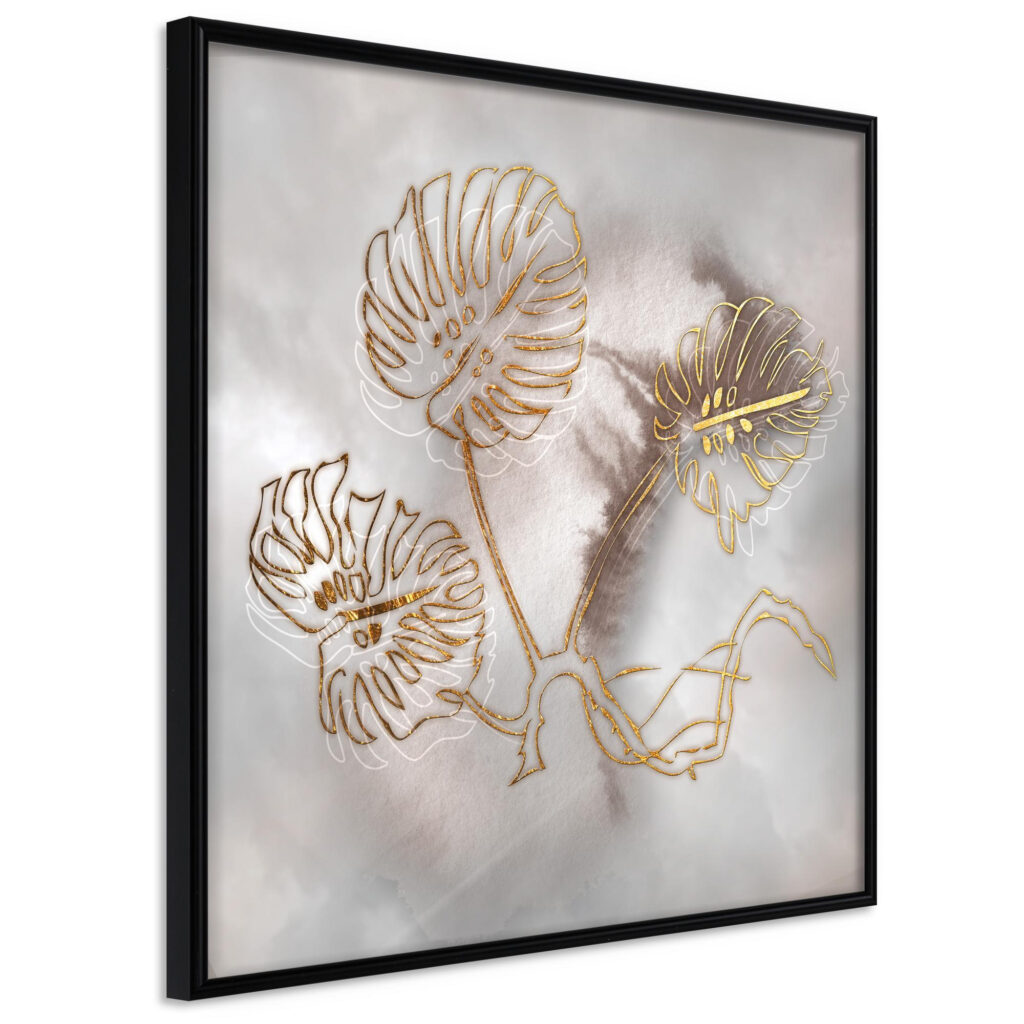 Golden Monstera Leaves