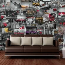 Plaatjes / teksten behang