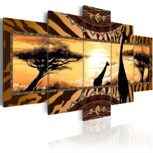 Schilderij - African giraffes
