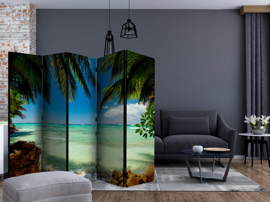Vouwscherm - Relaxing on the beach II [Room Dividers] - Afbeelding 2