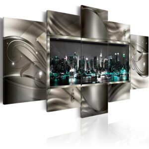 Schilderij - Night in New York