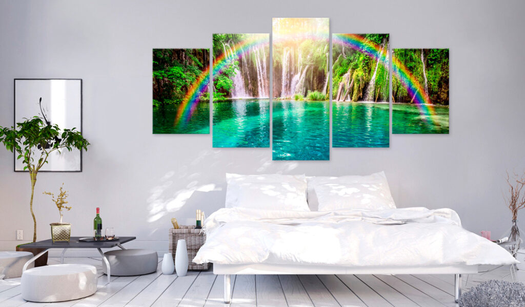 Schilderij - Rainbow Time (5 Parts) Wide - Afbeelding 2