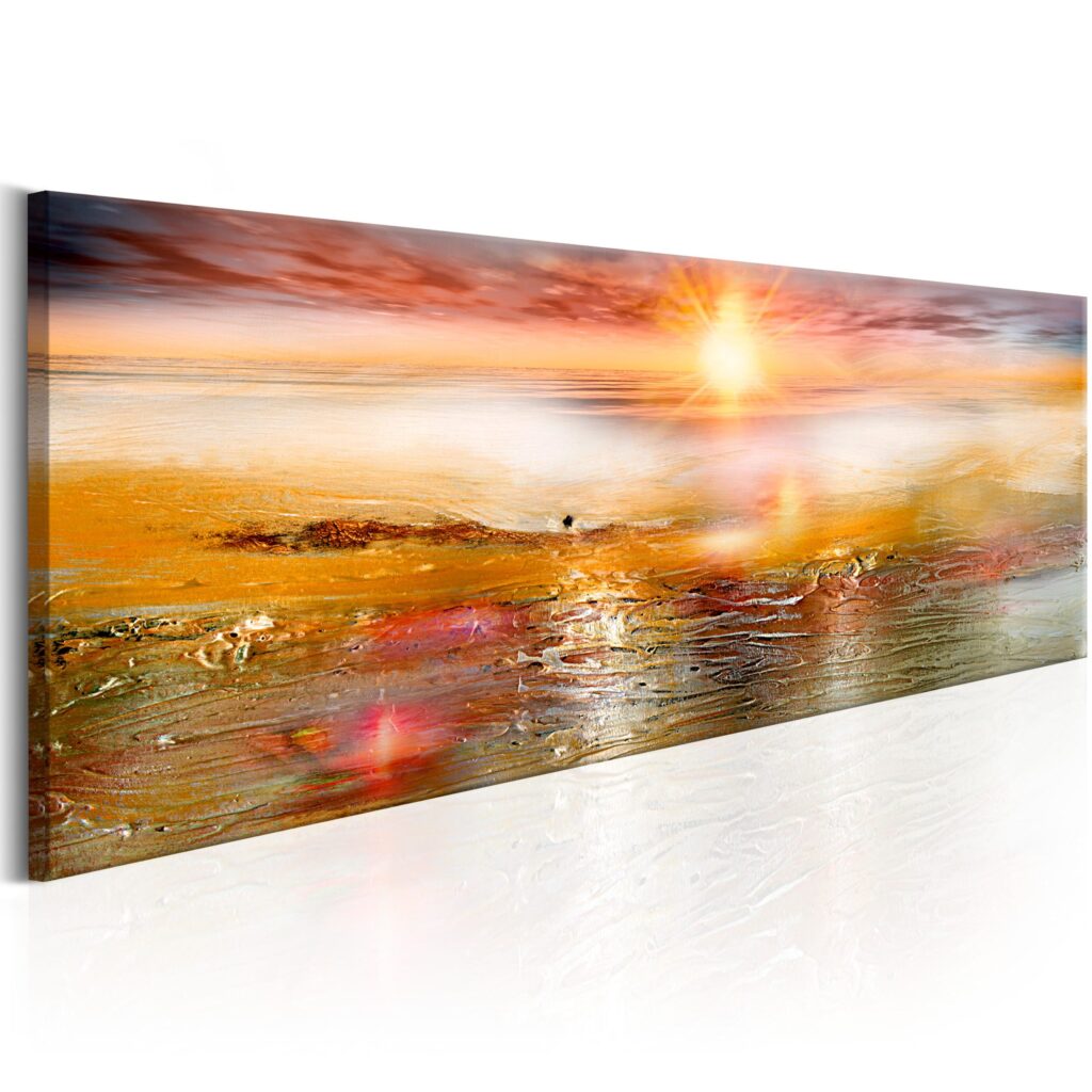 Schilderij - Orange Sea