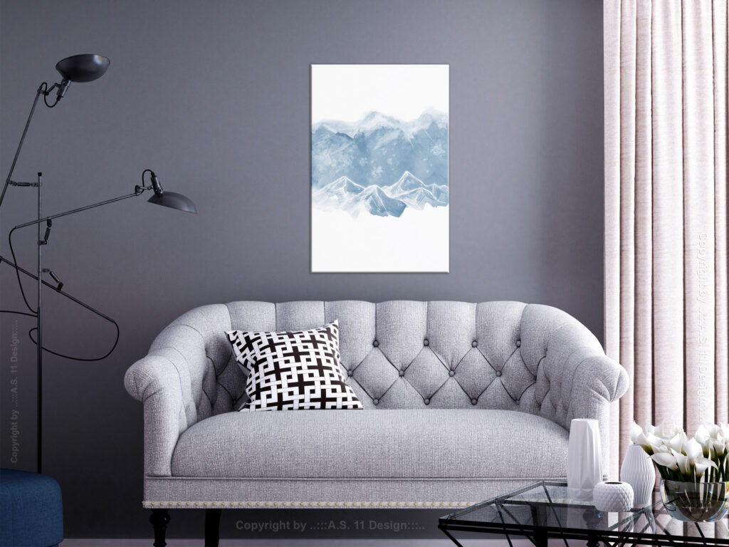 Schilderij - Ice Land (1 Part) Vertical - Afbeelding 2