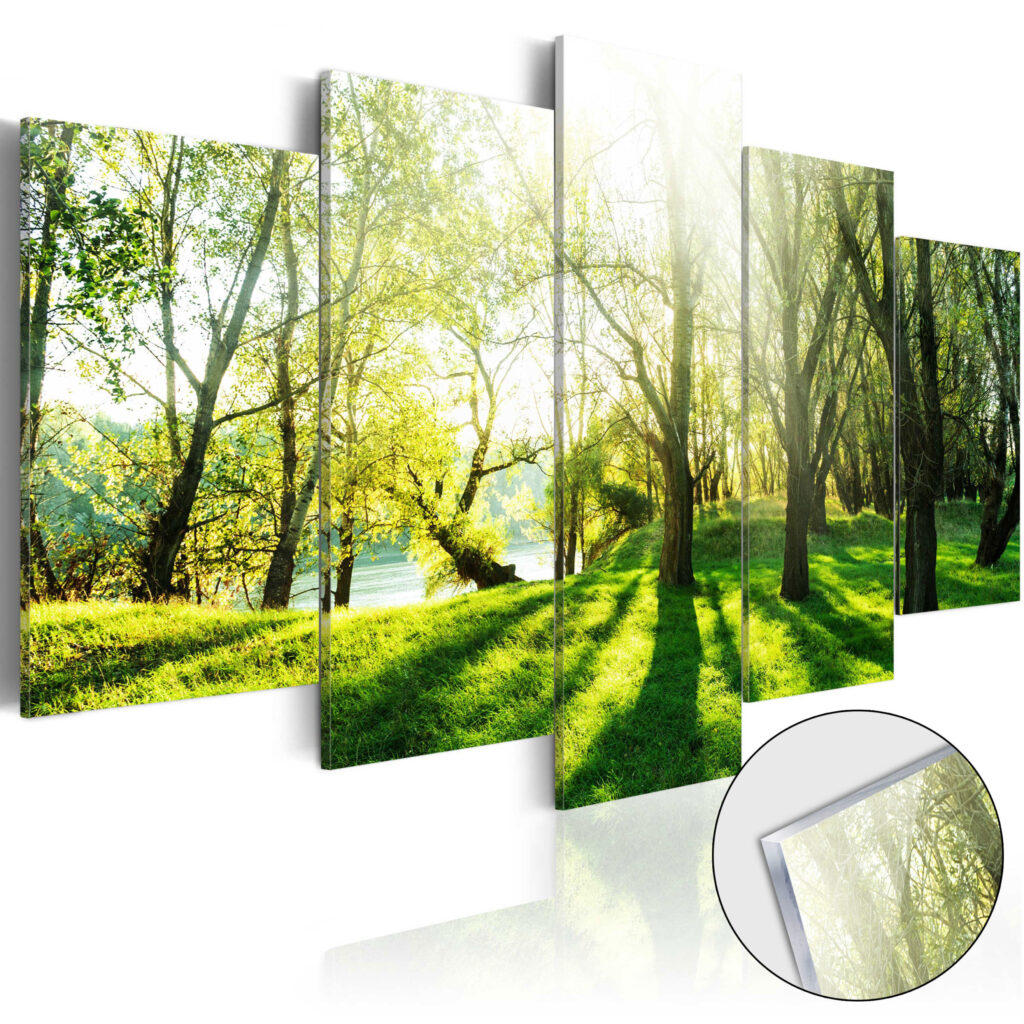 Afbeelding op acrylglas - Green Glade [Glass]