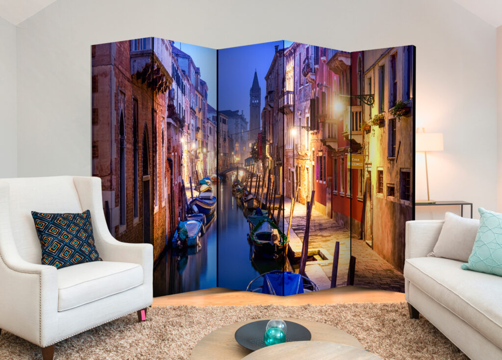 Vouwscherm - Evening in Venice II [Room Dividers] - Afbeelding 2