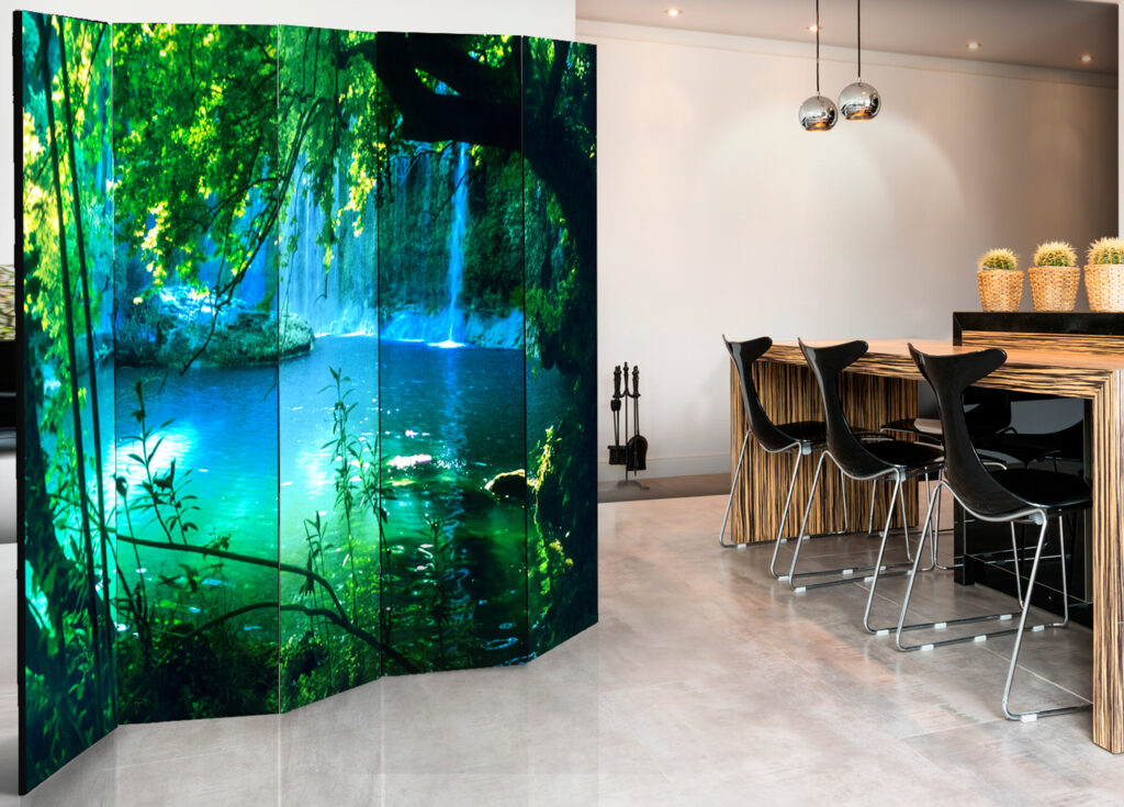 Vouwscherm - Kursunlu Waterfalls II [Room Dividers] - Afbeelding 2