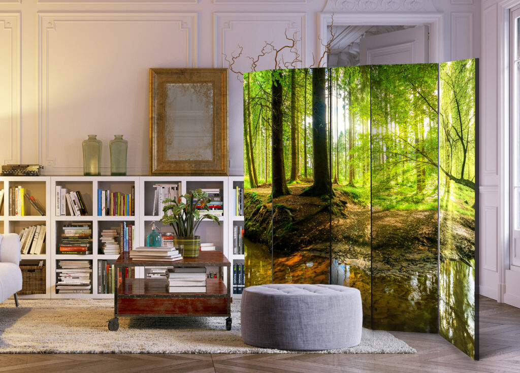 Vouwscherm - Forest Lake II [Room Dividers] - Afbeelding 2