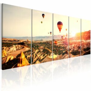 Schilderij - Balloon Rides I