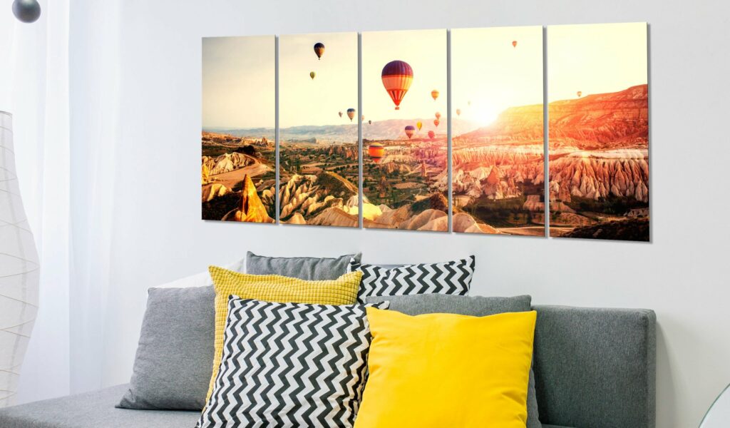 Schilderij - Balloon Rides I - Afbeelding 2