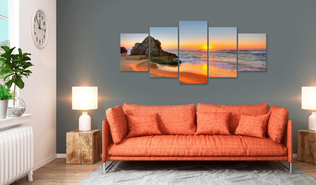 Schilderij - New Day (5 Parts) Wide - Afbeelding 2