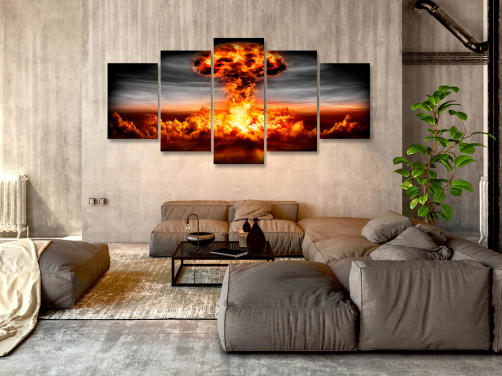 Schilderij - Explosion (5 Parts) Wide - Afbeelding 2